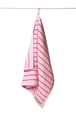 Clearance Bongusta Naram Håndklæde, Baby Pink & Ski Patrol Red, 50x80 cm Baby Pink & Ski Patrol Red