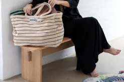 New Bongusta Naram Weekendtaske, Creme & Ink Creme & Ink