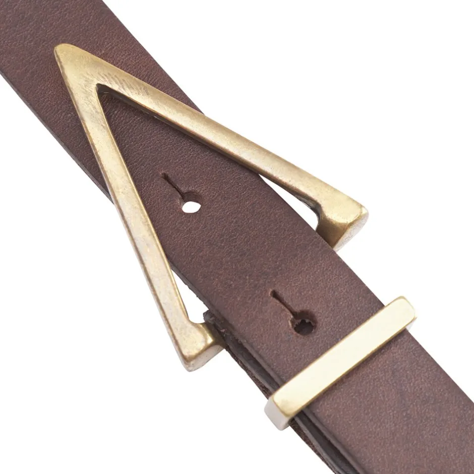 Online Depeche Narrow Bælte, , 95 cm Dark Brown