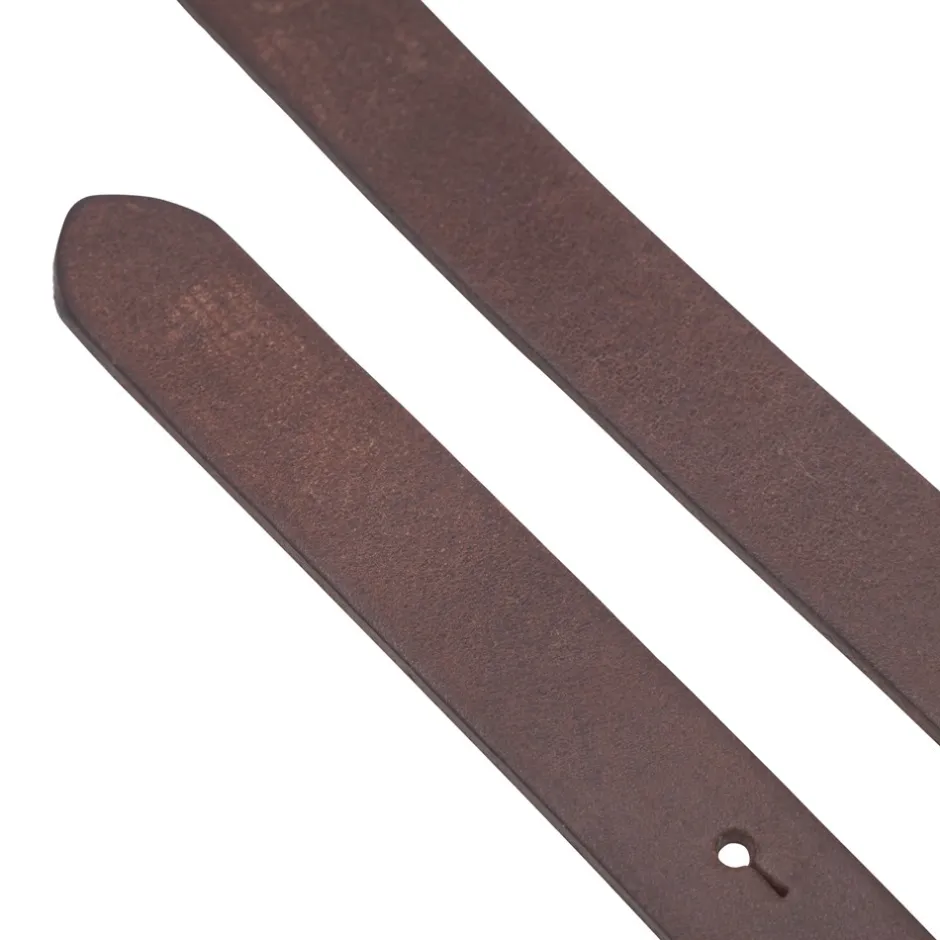 Online Depeche Narrow Bælte, , 95 cm Dark Brown