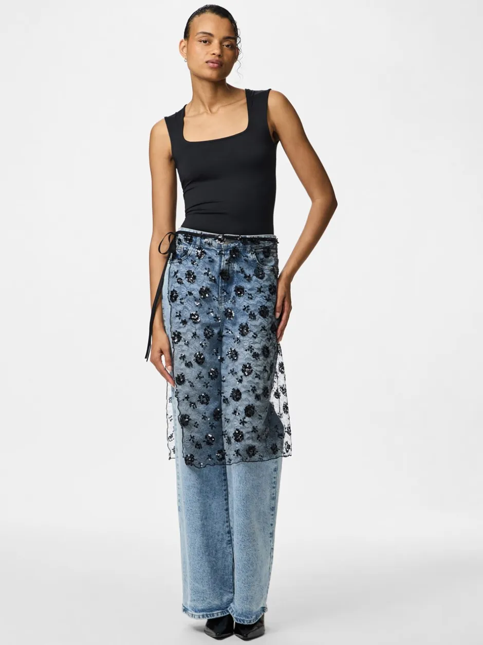 Pieces Natasja Lace Sarong,*Dame Nederdele