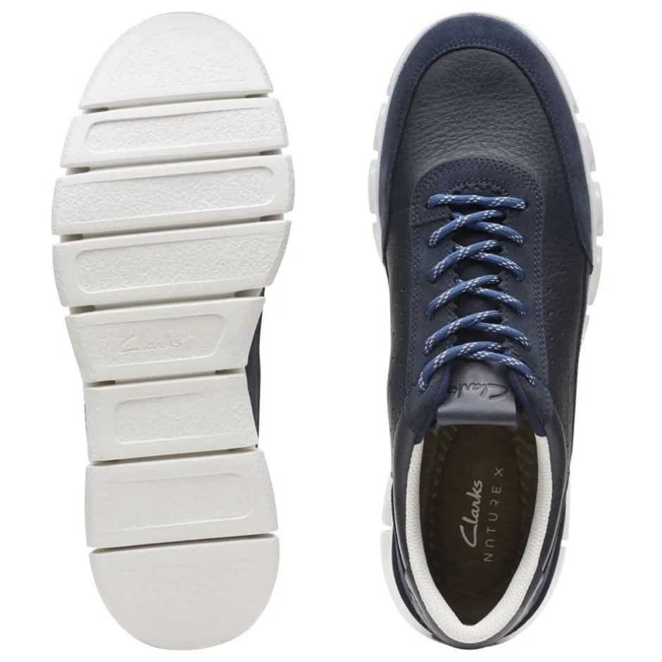 New Clarks Nature X One Sneakers, , 41 Navy Combination