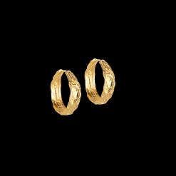 Hot ENAMEL Copenhagen Nela Creoler, 18C Gold Plated
