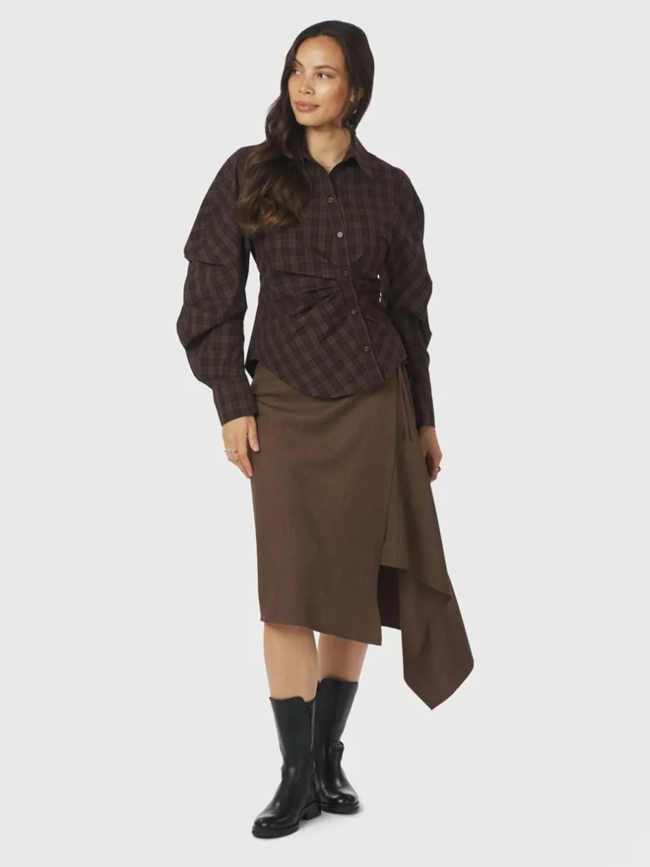 Neo Noir Neoella Check Skjorte, , 38*Dame Bluser & Skjorter
