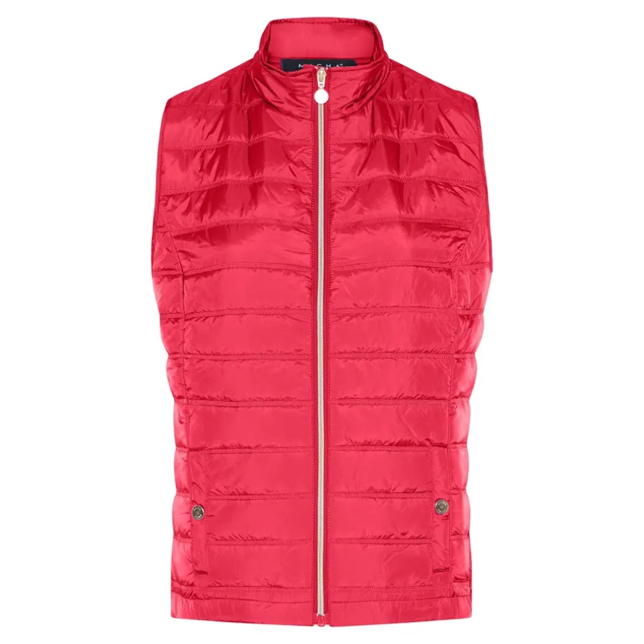 Sale Micha New Spring Quilt Vest, , 46 Lipstick Red