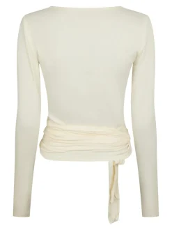 Neo Noir Nia Jersey Wrap Bluse, , 36*Dame Bluser & Skjorter