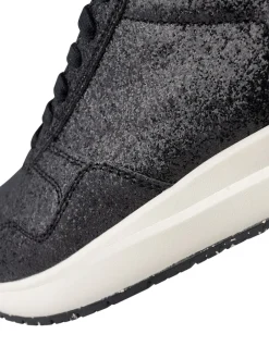 Woden Nicoline Glitter Sneakers, , 39 Black