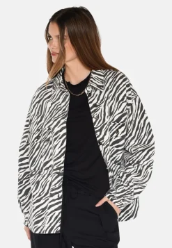 Moves Noliana Zebra Denimskjorte, , 38*Dame Bluser & Skjorter