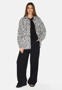Moves Noliana Zebra Denimskjorte, , 38*Dame Bluser & Skjorter