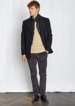 Outlet Bruun & Stengade Northland Regular Fit Frakke, , L Black
