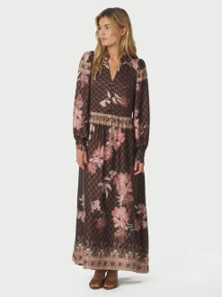 Hot Neo Noir Nova Botanical Border Kjole, , 36 Black