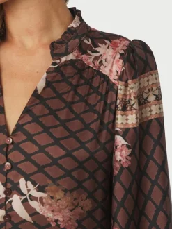 Hot Neo Noir Nova Botanical Border Kjole, , 36 Black