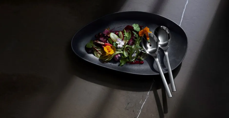 WMF Nuova Salat Serveringssæt, Rustfrit Stål, 25 cm* Køkken|Bestik