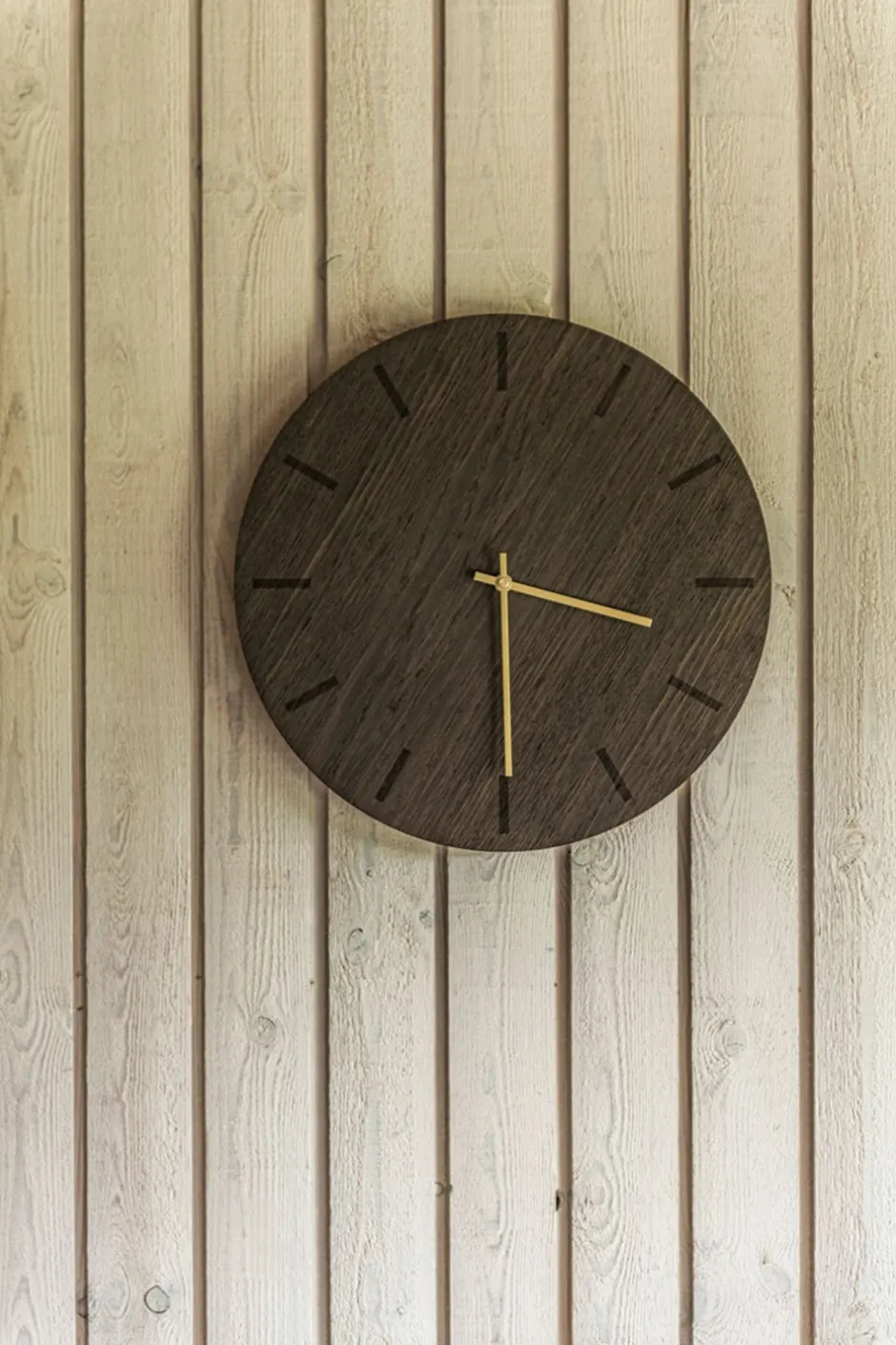Sale Hemverk Oak Vægur, , Ø28 cm Dark Oak/Copper