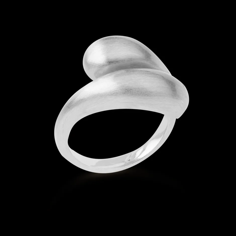 Sale byBiehl Ocean Flow Duo Ring, , 56 Silver