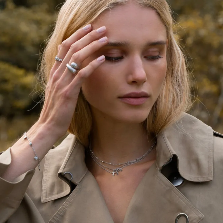 Sale byBiehl Ocean Flow Duo Ring, , 56 Silver
