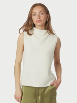 Discount Neo Noir Odelia Knit Vest, , 38 Off White