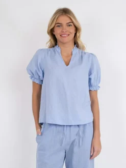 Neo Noir Odesa Linen Bluse, , 40*Dame Bluser & Skjorter