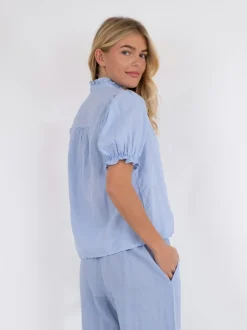Neo Noir Odesa Linen Bluse, , 40*Dame Bluser & Skjorter