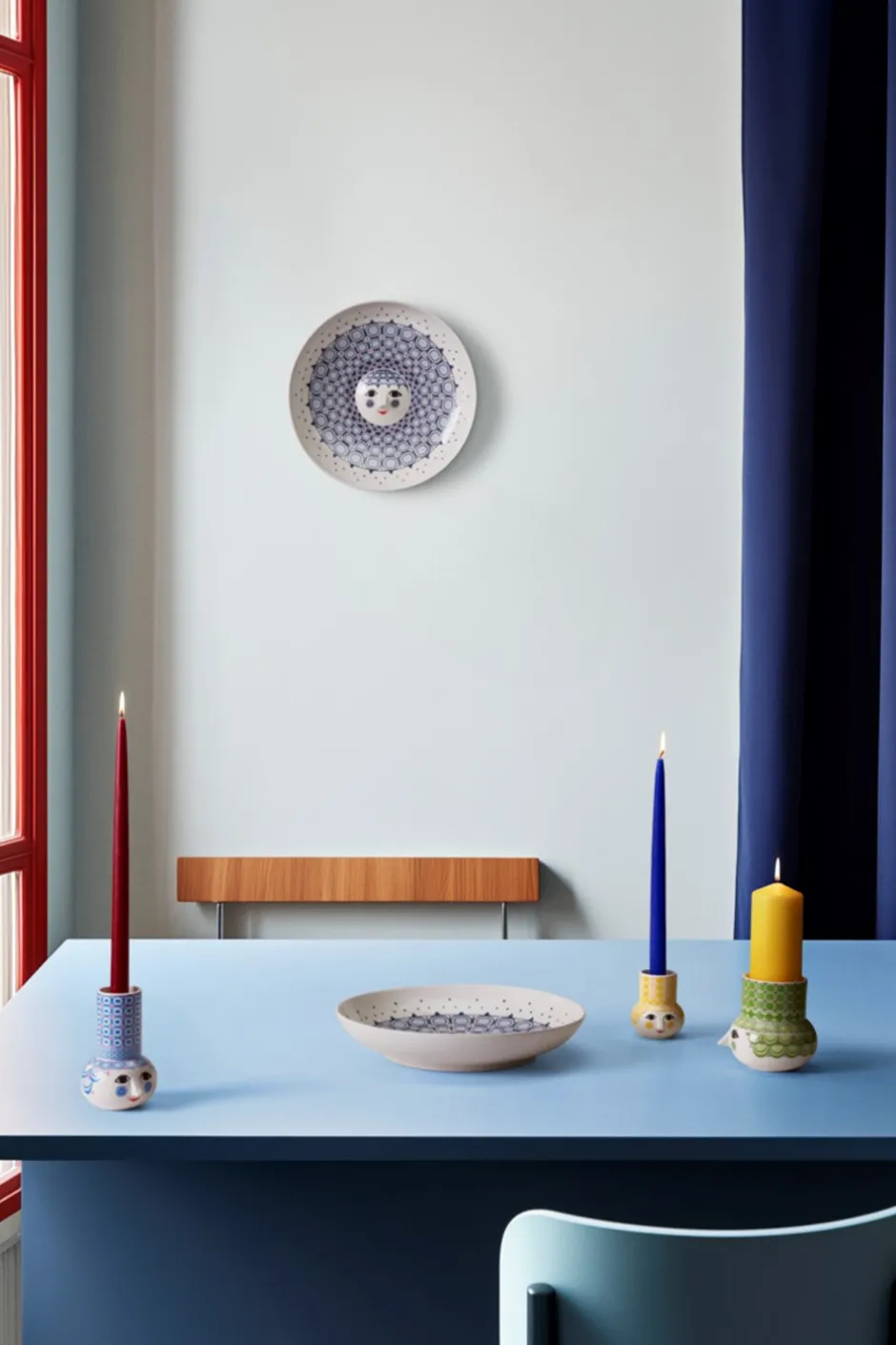 Bjørn Wiinblad Olga Fad, , Ø33 cm* Fade & Skåle