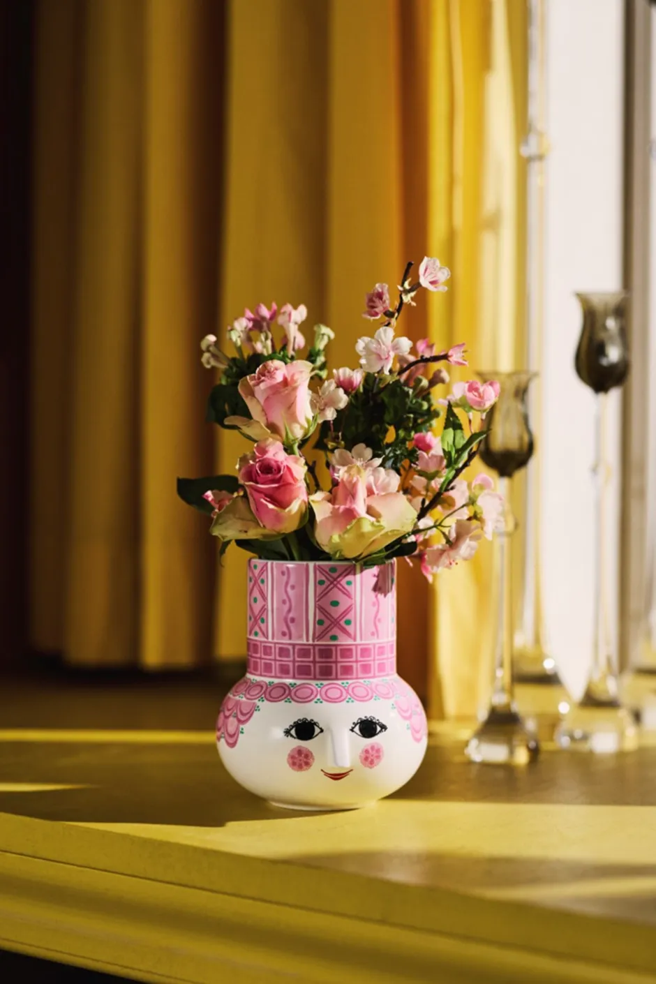 New Bjørn Wiinblad Olga Vase, Pink