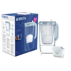 Outlet Brita One LED4W MXPro Glas Vanfilterkande, , 2,5 L Clear/Blue