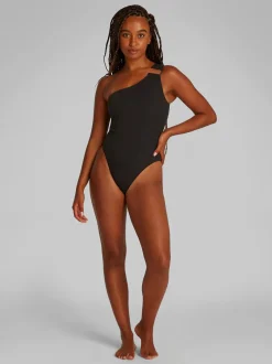 Online Calvin Klein One Shoulder Badedragt, , M Black