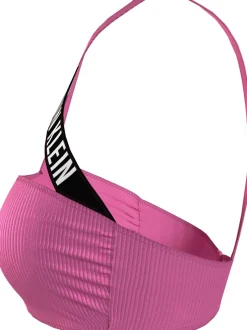 Sale Calvin Klein One Shoulder Bikinitop, , M Bold Pink