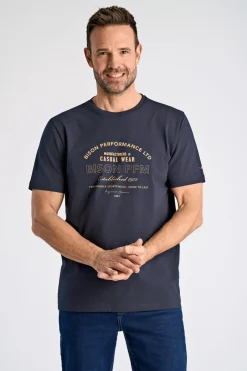 Bison O-Neck Print T-shirt, , L* T-Shirts & Poloer
