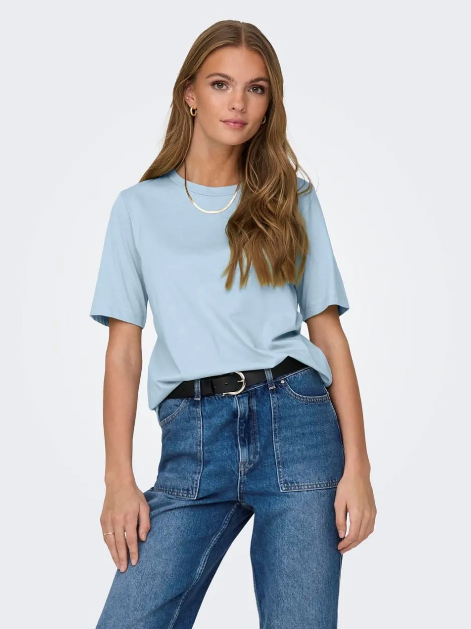 ONLY Kortærmet T-shirt, , L*Dame T-Shirts & Toppe