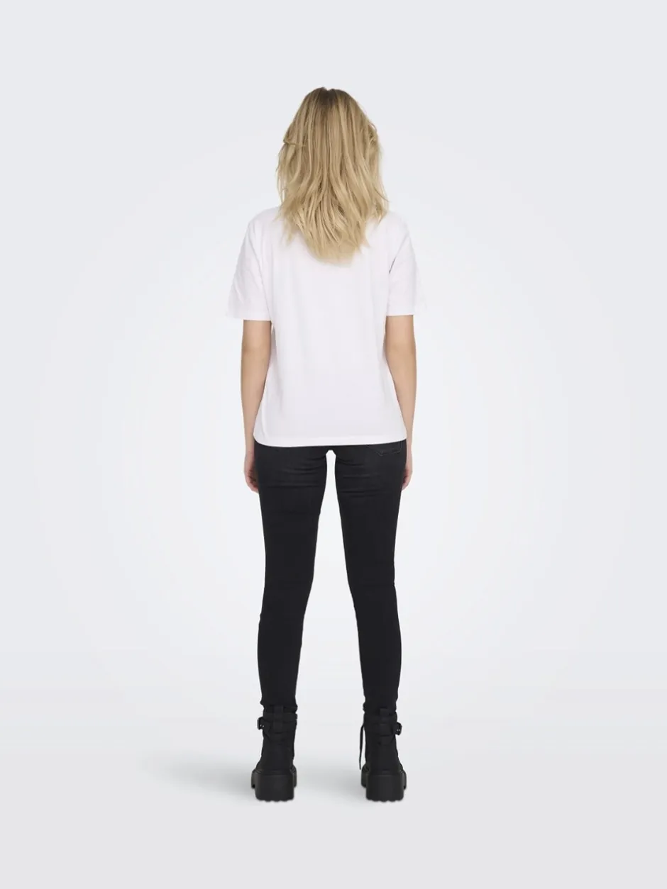 Best ONLY Kortærmet T-shirt, , S White