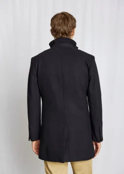 Outlet Bruun & Stengade Ontario Slim Fit Frakke, , L Black