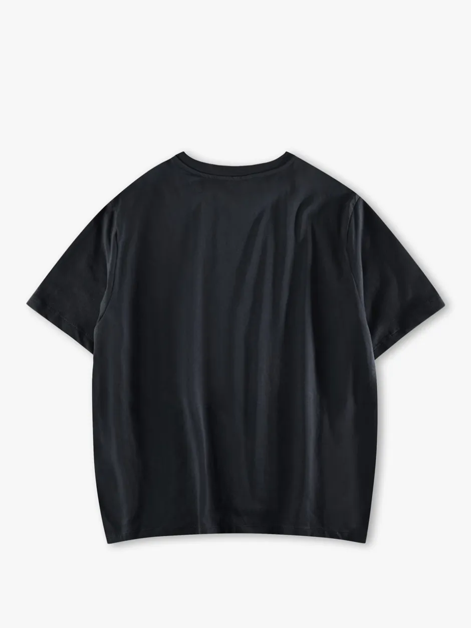 Hot 7 DAYS Active Organic Basic T-shirt, , M Black