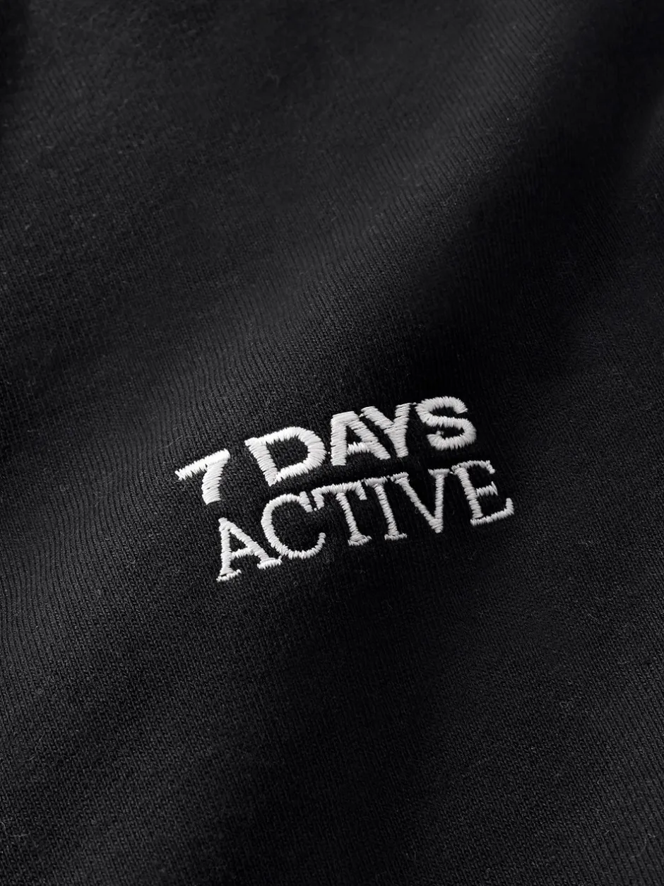 Discount 7 DAYS Active Organic Fitted Sweatpants, , S Black