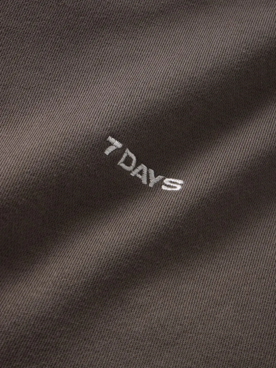 New 7 DAYS Active Organic Graphic Hoodie, , M Major Brown