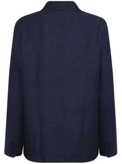 Knowledge Cotton Apparel Organic Linen Blazer, , S* Jakkesæt & Blazere