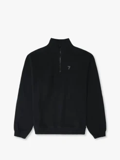 Discount 7 DAYS Active Organic Panelled Sweatshirt, , M Black