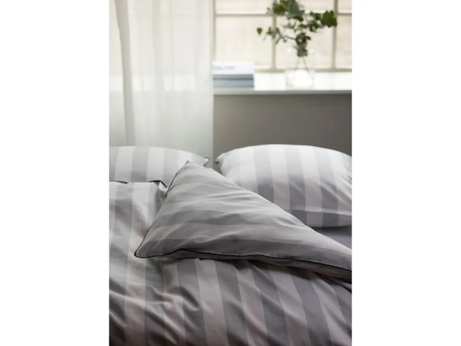 Discount Södahl Organic Ray Sengetøj, 140x200 cm Cloud Grey