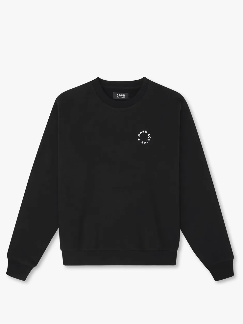 7 DAYS Active Organic Regular Crewneck Sweatshirt, , XL*Dame Sweatshirts & Trøjer|Strik & Sweatshirts