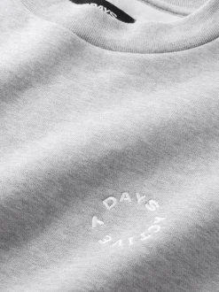 New 7 DAYS Active Organic Regular Crewneck Sweatshirt, , XL Heather Grey