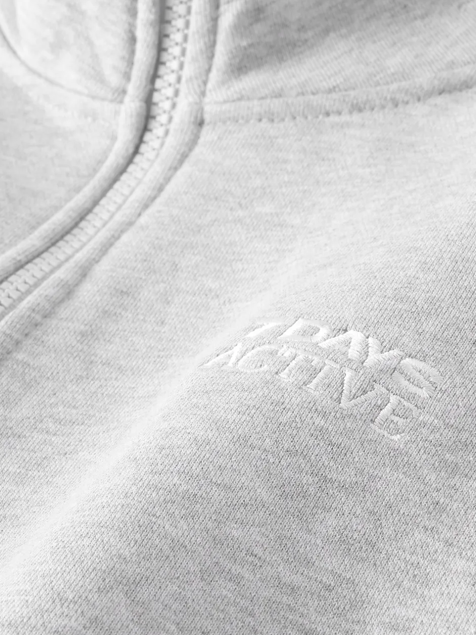 7 DAYS Active Organic Regular Half Zip Sweatshirt, , XL* Sweatshirts & Trøjer