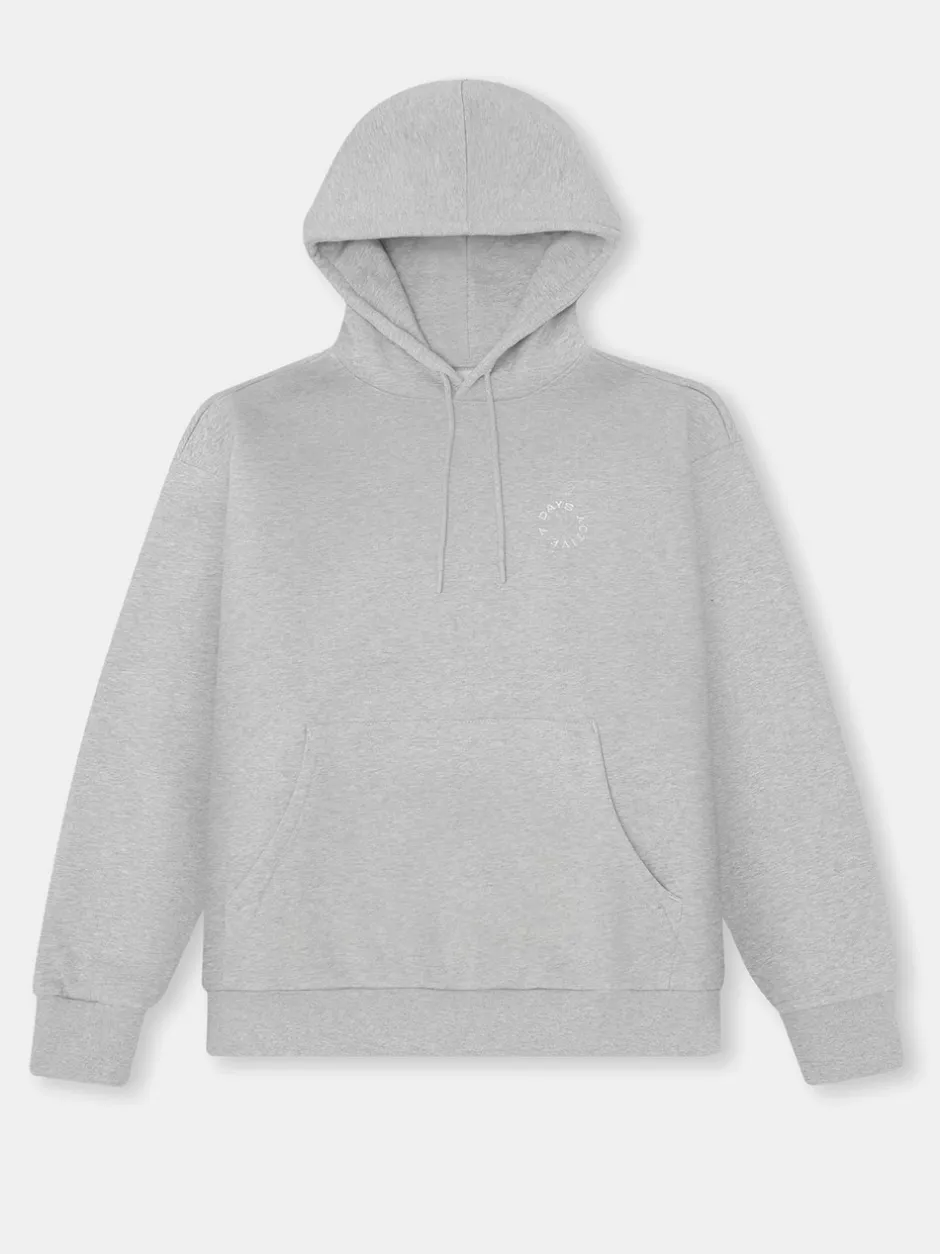 Discount 7 DAYS Active Organic Regular Hættetrøje, , L Heather Grey