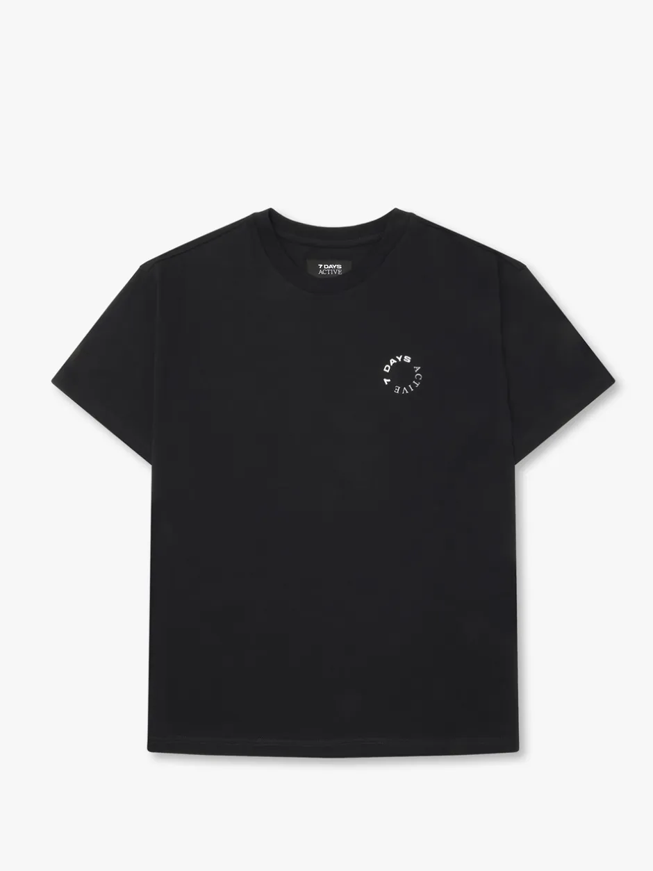 Hot 7 DAYS Active Organic Regular T-shirt, , XL Black