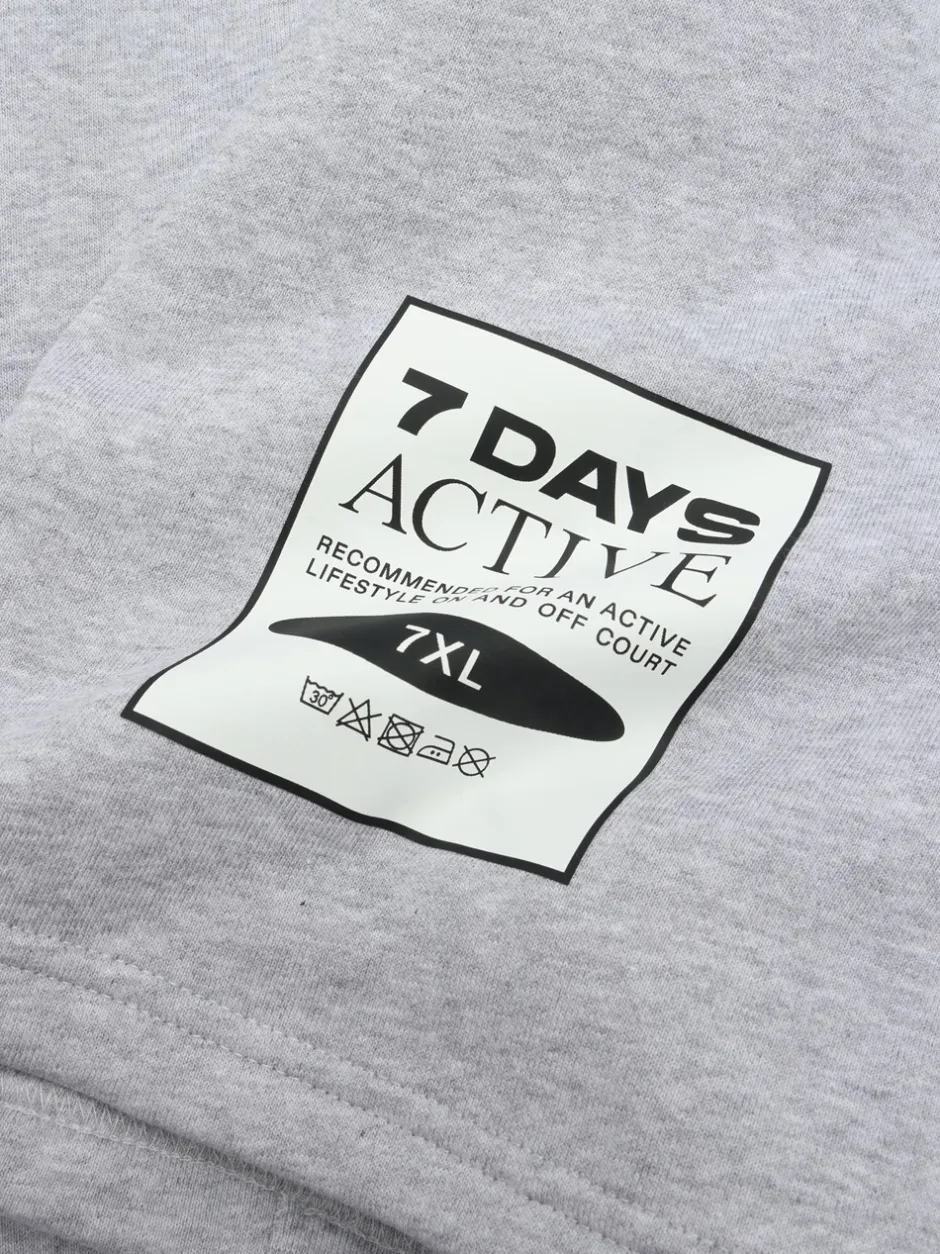 7 DAYS Active Organic Short Sleeve Hættetrøje, , XL* Sweatshirts & Trøjer