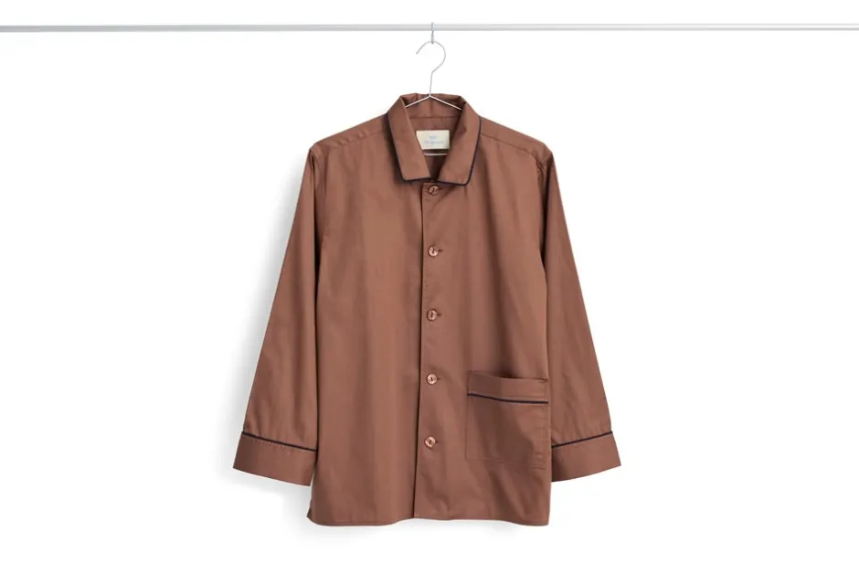 Outlet HAY Outline Pyjamasskjorte, , S/M Milk Chocolate