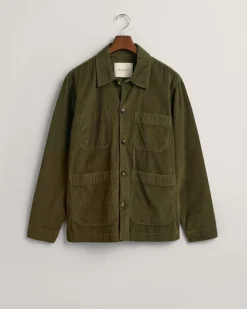 Hot GANT Overskjorte, , M Dark Cactus