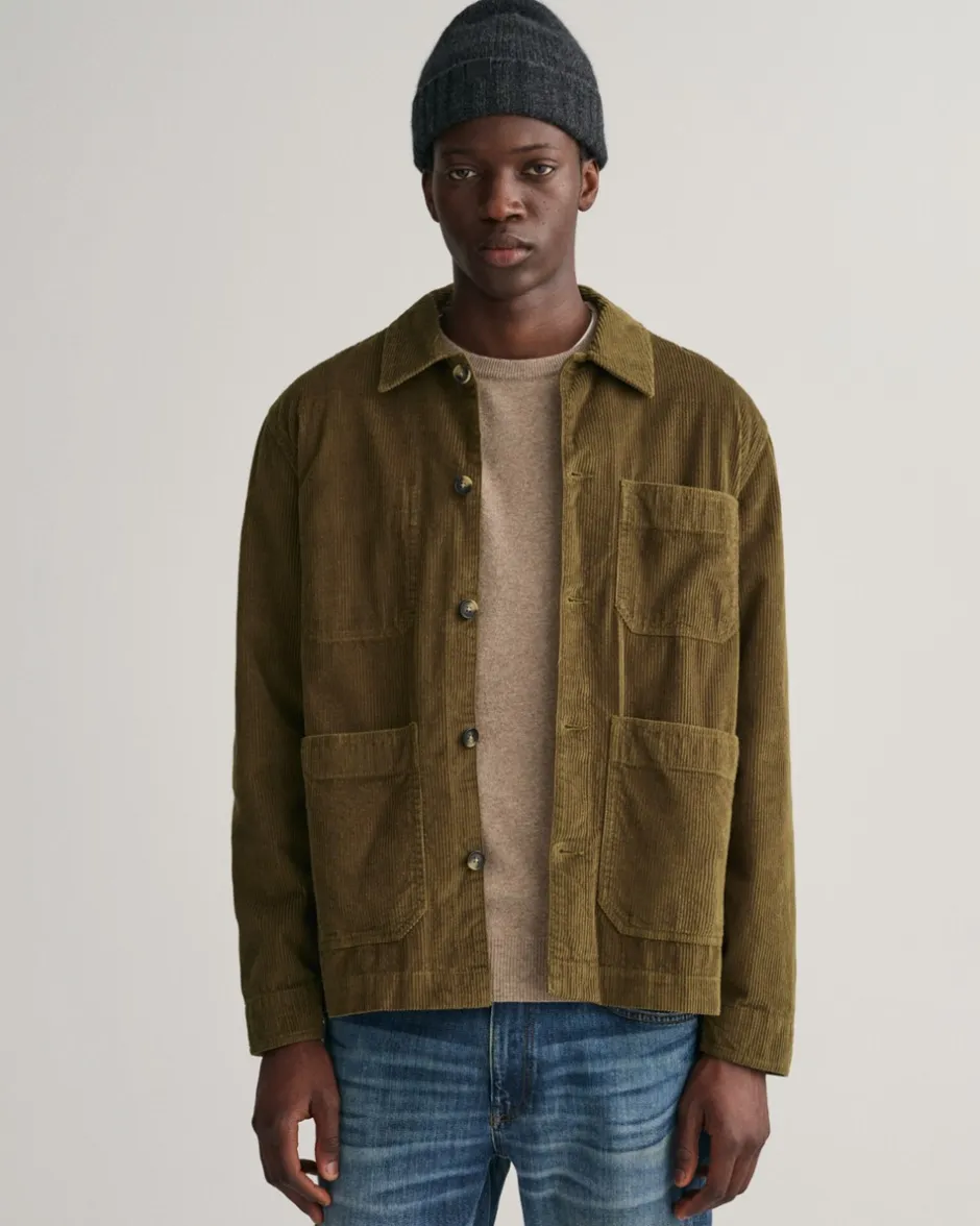 Hot GANT Overskjorte, , M Dark Cactus