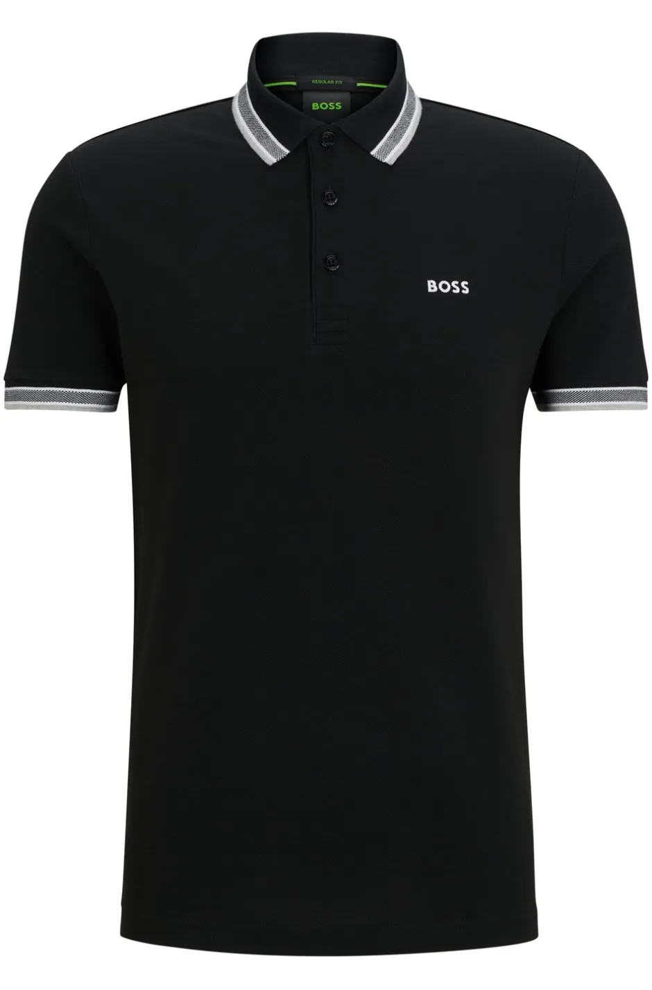 Hot Boss Green Paddy Polo, , XXL Black
