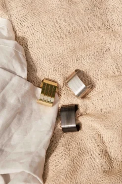 Hot RAW 4-pak Servietringe, Champagne Guld