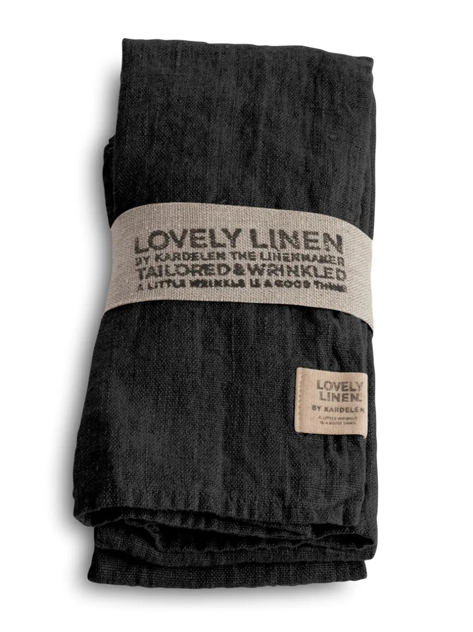Lovely Linen 4-pak Servietter, , 45x45 cm* Køkkentekstiler
